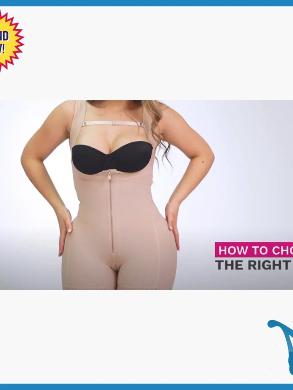 Postpartum Post-Surgery Shapewear Bodysuit with Zipper Compression